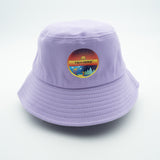 Purple bucket hat